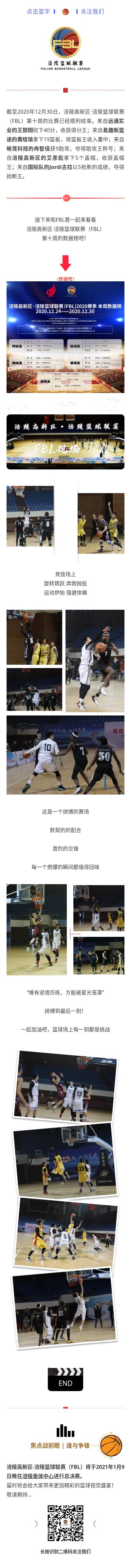 涪陵高新区·涪陵篮球联赛（FBL）2020赛季周报（12.28-12.30）